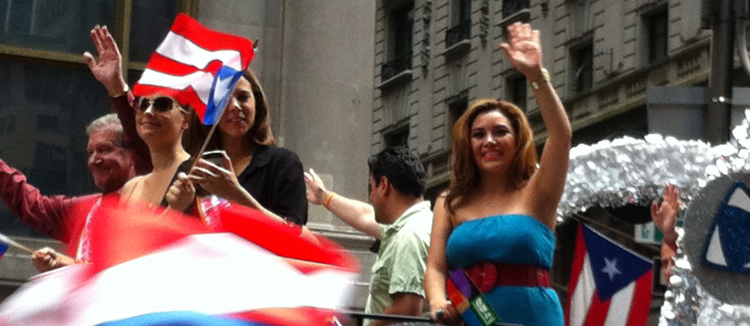 Univision News Anchors at Puerto Rican Day Parade
