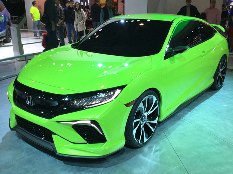 Honda Lime Green car- A