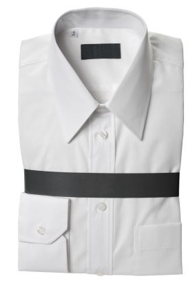 New white dress shirt, isolated on white