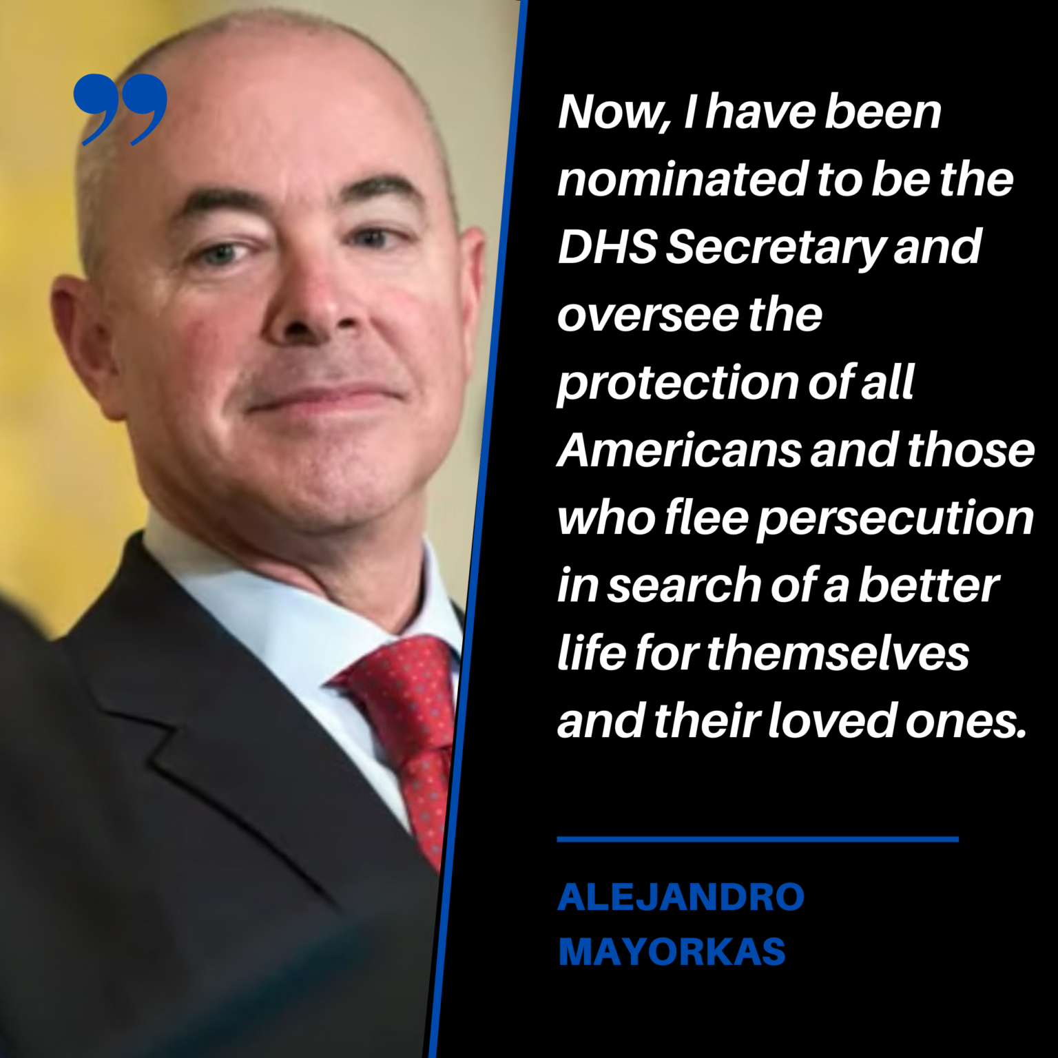 Alejandro Mayorkas Men of 2020 'LLERO