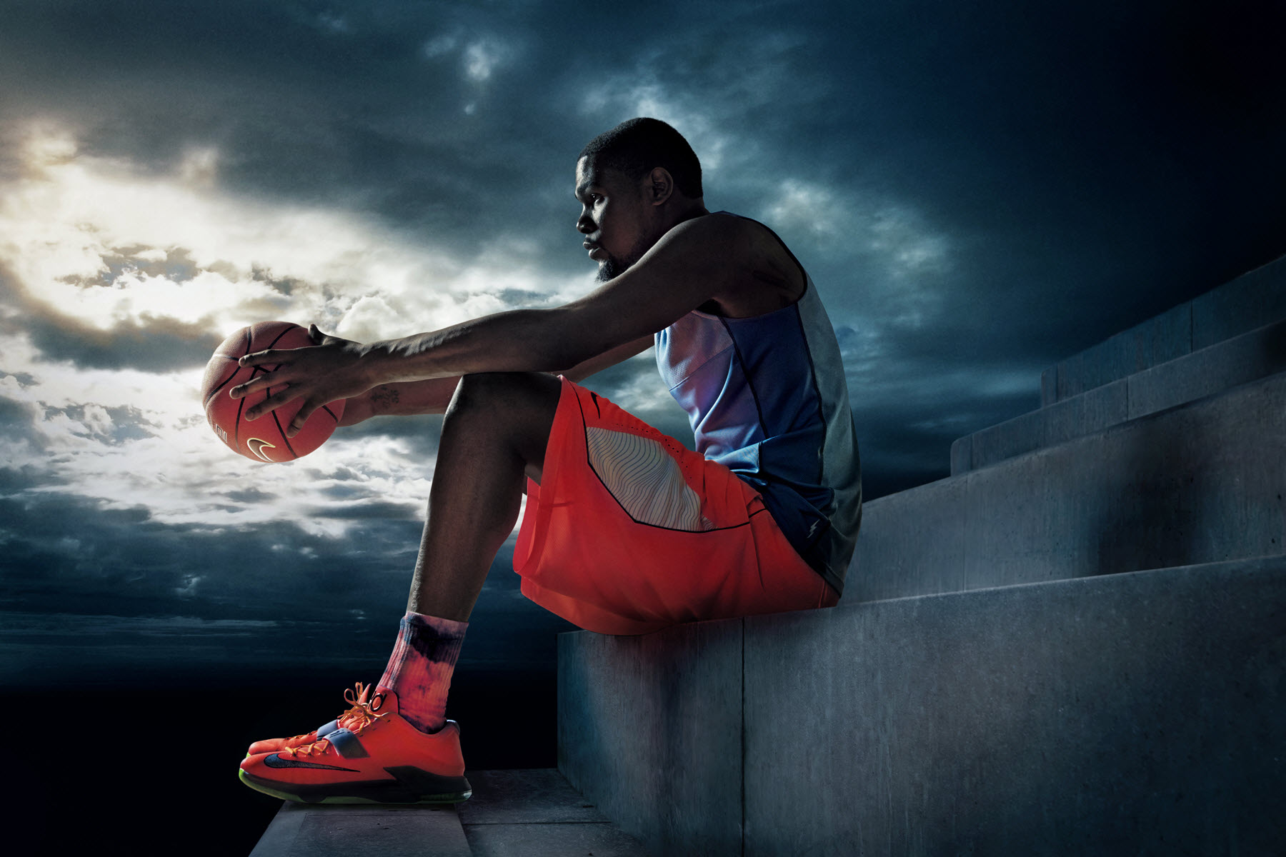 Kevin Durant and Nike KD7 sneakers