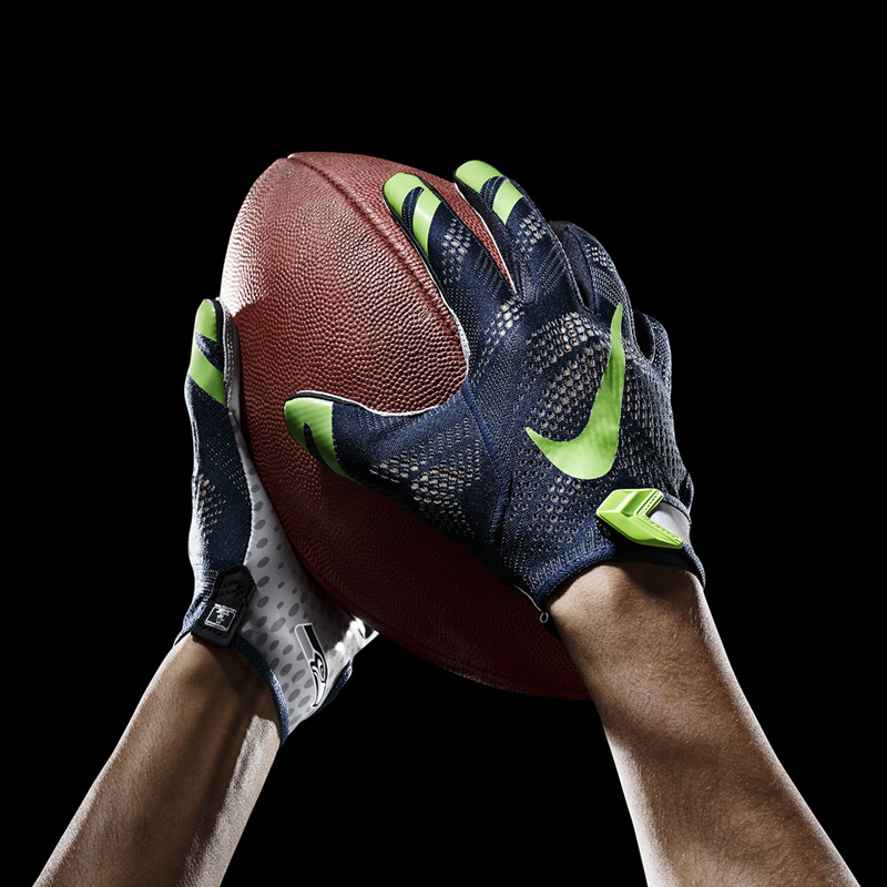 2015 Nike Super Bowl XLIX 49 NFL gloves- 2- A