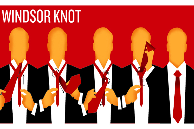 windsor tie knot- A