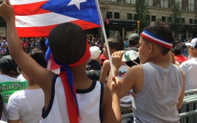 Puerto Rican Day Parade- Kids celebrating at the parade- PG