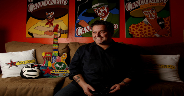 Tomas Cookman, pictured in the North Hollywood neighborhood of Los Angeles, California, November 12, 2012, is owner-founder of Nacional Records, an alternative-Latino label and management company. (Francine Orr/Los Angeles Times/MCT)