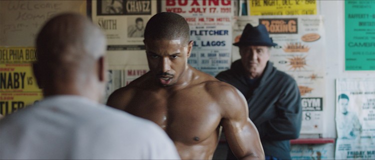 EXCLUSIVE FOR USA TODAY SNEAK PEEK ON JULY 1, 2015 (L-r) MICHAEL B. JORDAN as Adonis Johnson and SYLVESTER STALLONE as Rocky Balboa in the motion picture 'Creed.' Credit: Courtesy of Warner Bros. Picture, Warner Bros. Pictures [Via MerlinFTP Drop]