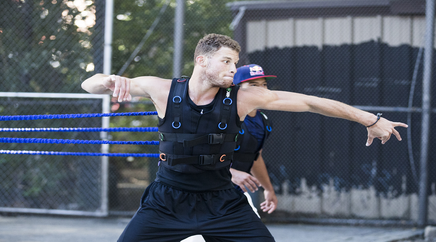NBA player Blake Griffin trains at the the West 4th Street handball courts in New York, NY USA on 15 September, 2015.    // Rob Tringali/Red Bull Content Pool // P-20151007-00510 // Usage for editorial use only // Please go to www.redbullcontentpool.com for further information. //