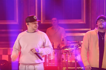 Residente and Bad Bunny on Tonight Show